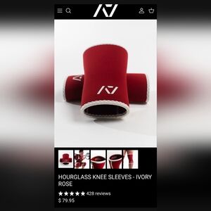 NIB A7 Unisex Hourglass Knee Sleeves For Workout Squats Weightlifting, Stiff, XL